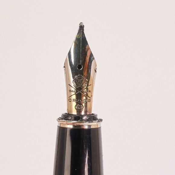 Cross Blue Lacquer Fountain Pen / Made in USA / Smooth Writer - Picture 9 of 11